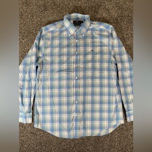 Vineyard Vines Slim Fit Whale Shirt Mens Large Plaid Cotton Button Up Multicolor